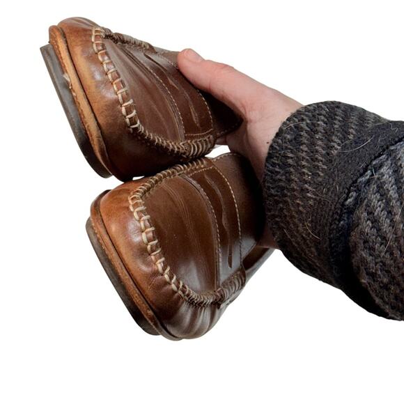 Women’s Brown Leather Penny Loafers Cliffs by White Mountain Size 8 / 38 - Picture 4 of 8